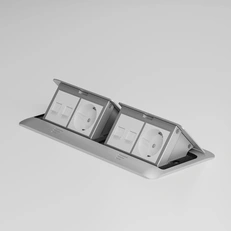 Изображение Выдвижной блок на 8 модулей Slot (серебряный) W8078065